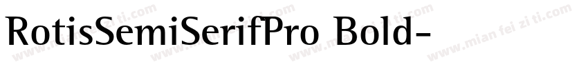 RotisSemiSerifPro Bold字体转换